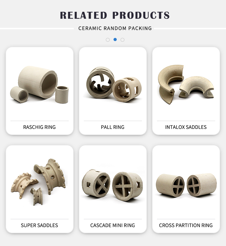 25 38 50 80Mm High Acid Resistance Ceramic Pall Ring – JSK Industrial Supply